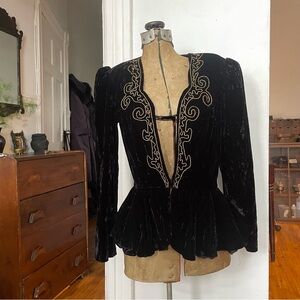 Black Velvet Women's blazer Vintage